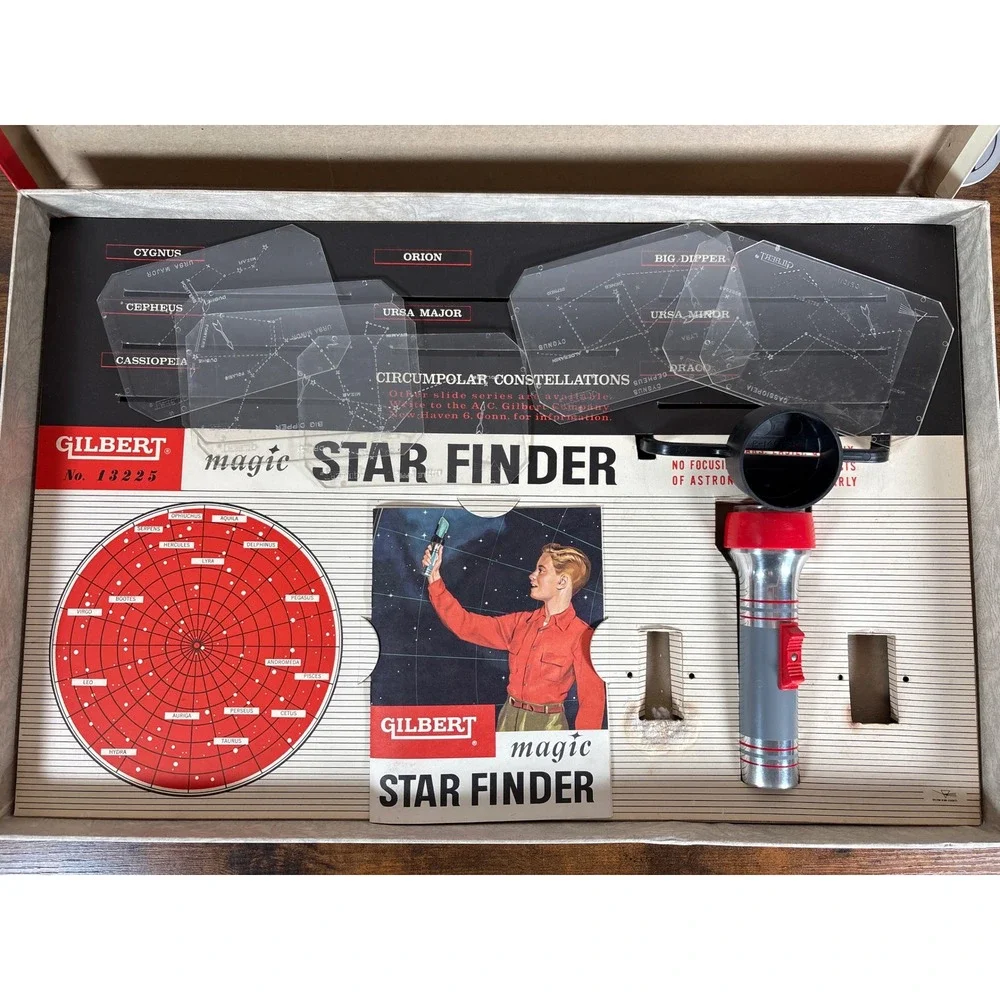 Vintage Gilbert Magic Star Finder No 13225 Astronomy Science Set with‎ Box